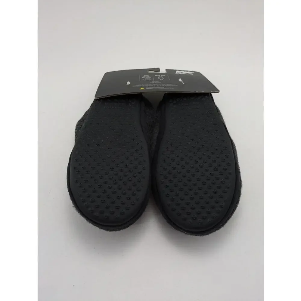 NWT Mens True Religion Brand Jeans Black Grey Comfort Slippers‎ Size Small S
